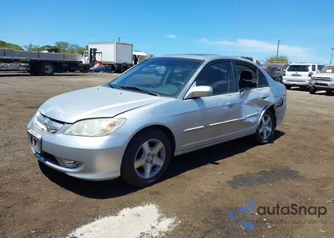 2004 Honda Civic Ex из США, поврежденный, VIN 2HGES26894H622947